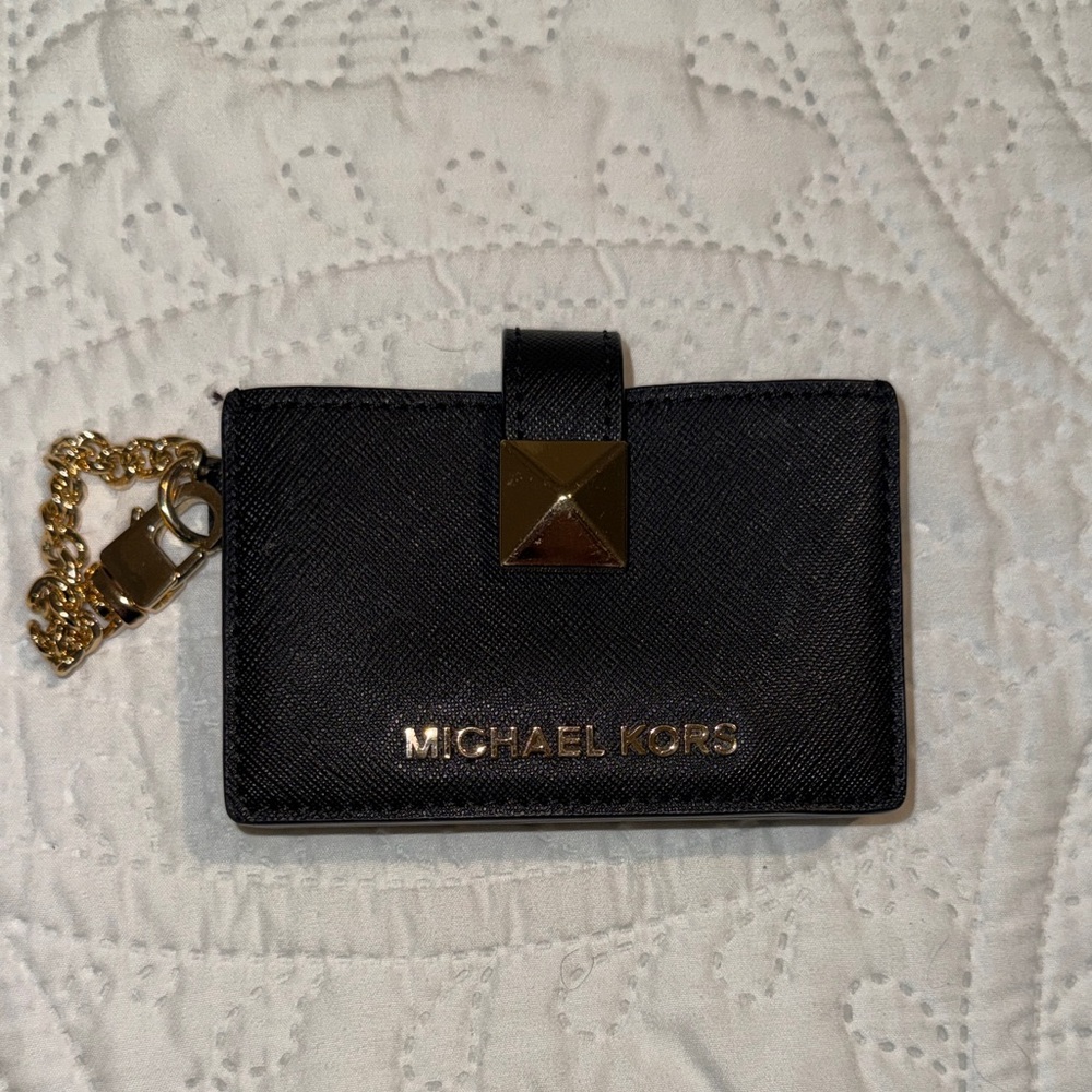 Authentic Michael Kors Black Card Holder